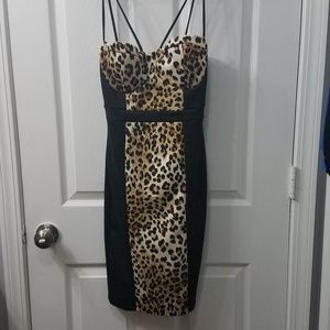 Charlotte russe leopard print dress NWT
